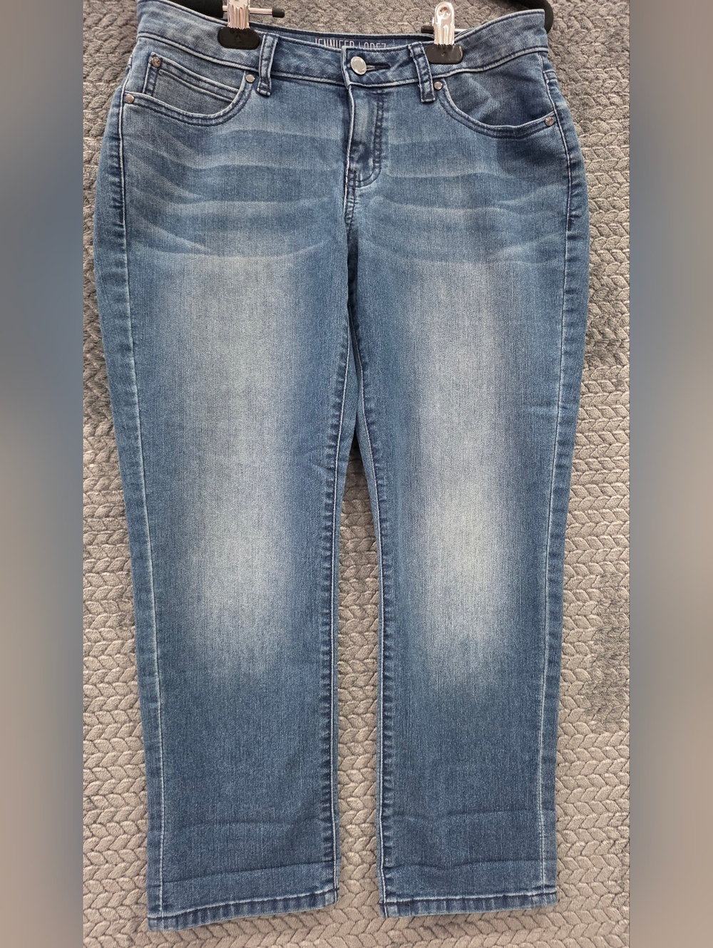 Jennifer Lopez Light Blue Cropped Ankle Jeans